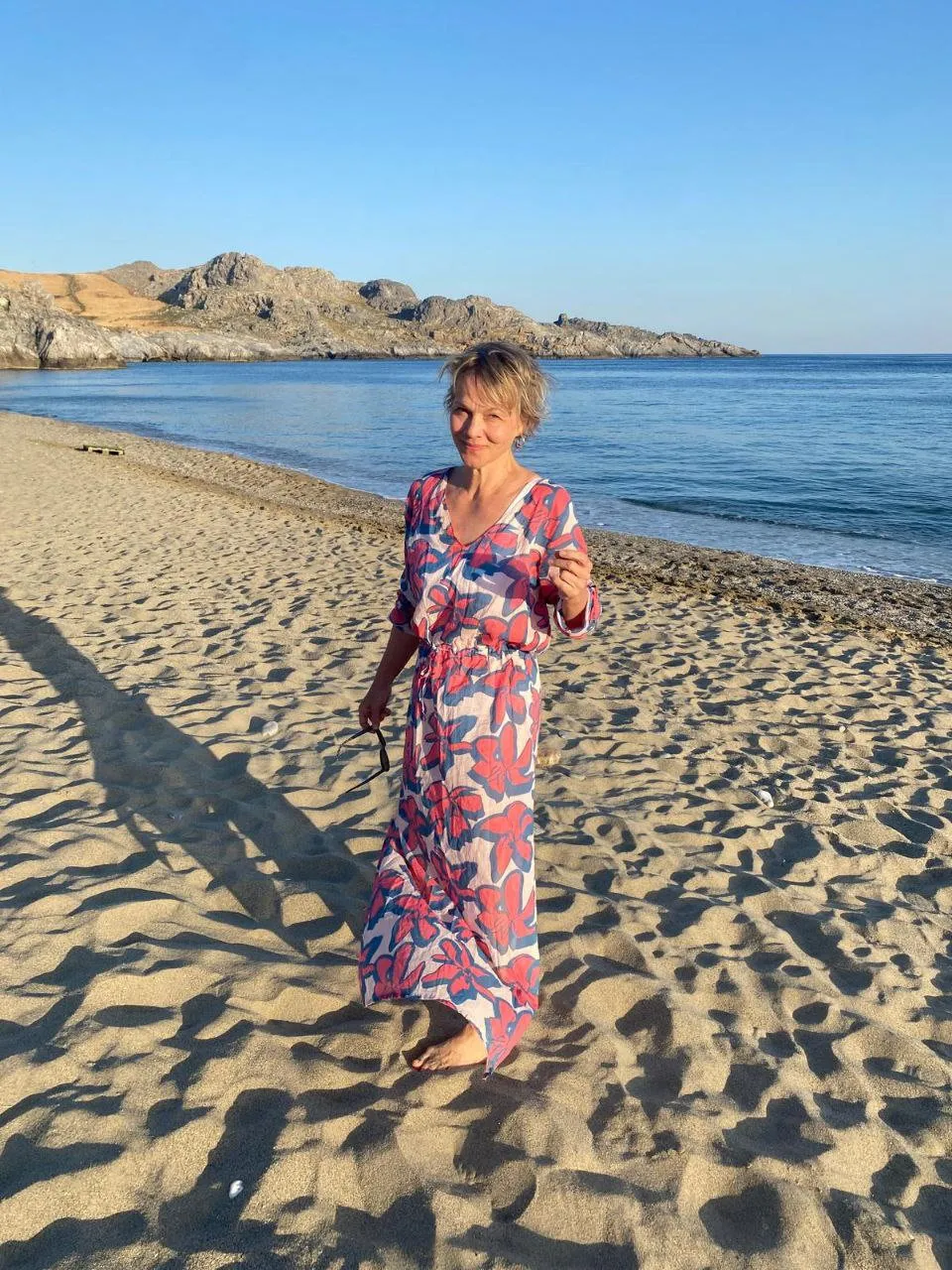 Susanne Magdalena Karr am Strand